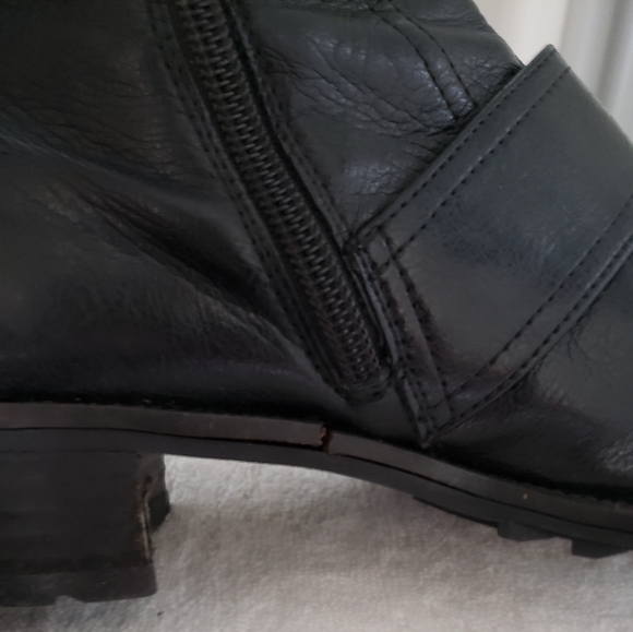 Paul Green Munchen Austria Black Leather Women's tall boots size 8.5 - Picture 15 of 16